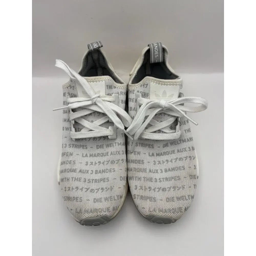 Adidas NMD R1 Whiteout Sneakers Men Size 8.5